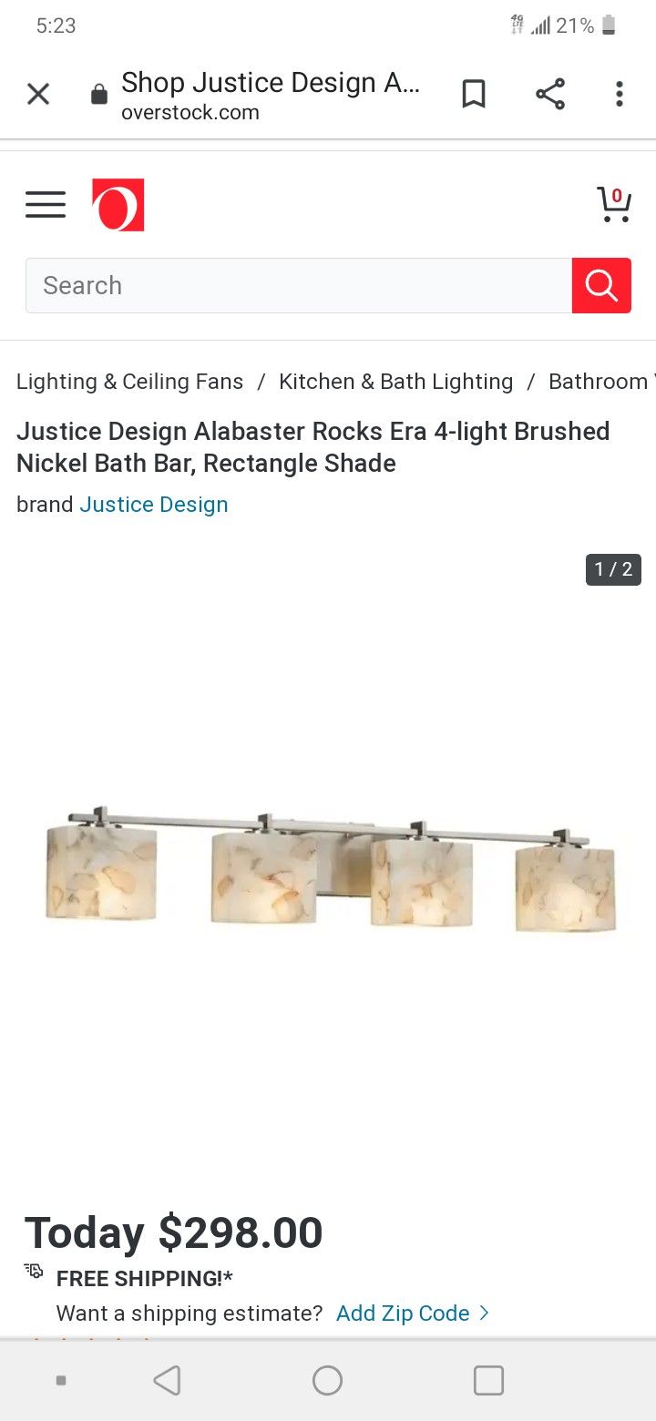 Bathroom light fixture