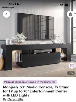 Tv stand built in LED Lights