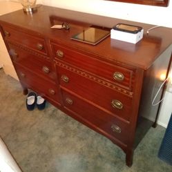 Very Nice Hardwood Dresser Vintage
