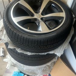 Set Of 22” Dodge Rims And Tires 245/45R20 103w