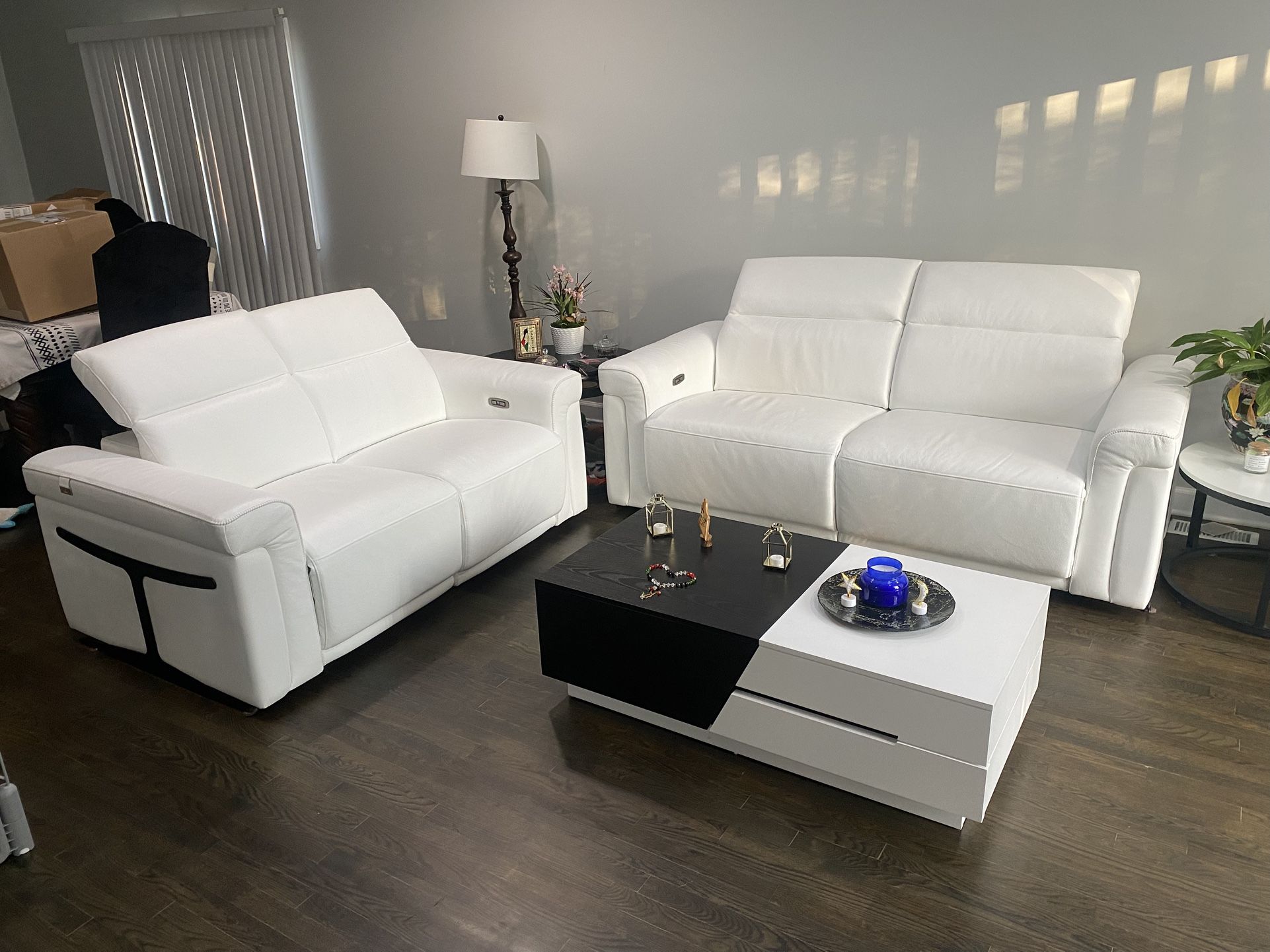 DIVANITALIA leather Couch And Love Seat