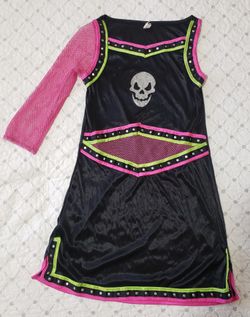 Girls Mean Spirit Cheerleader Skull Costume, Size S/M!