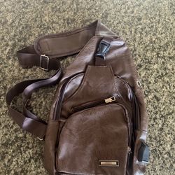 New Leather backpack