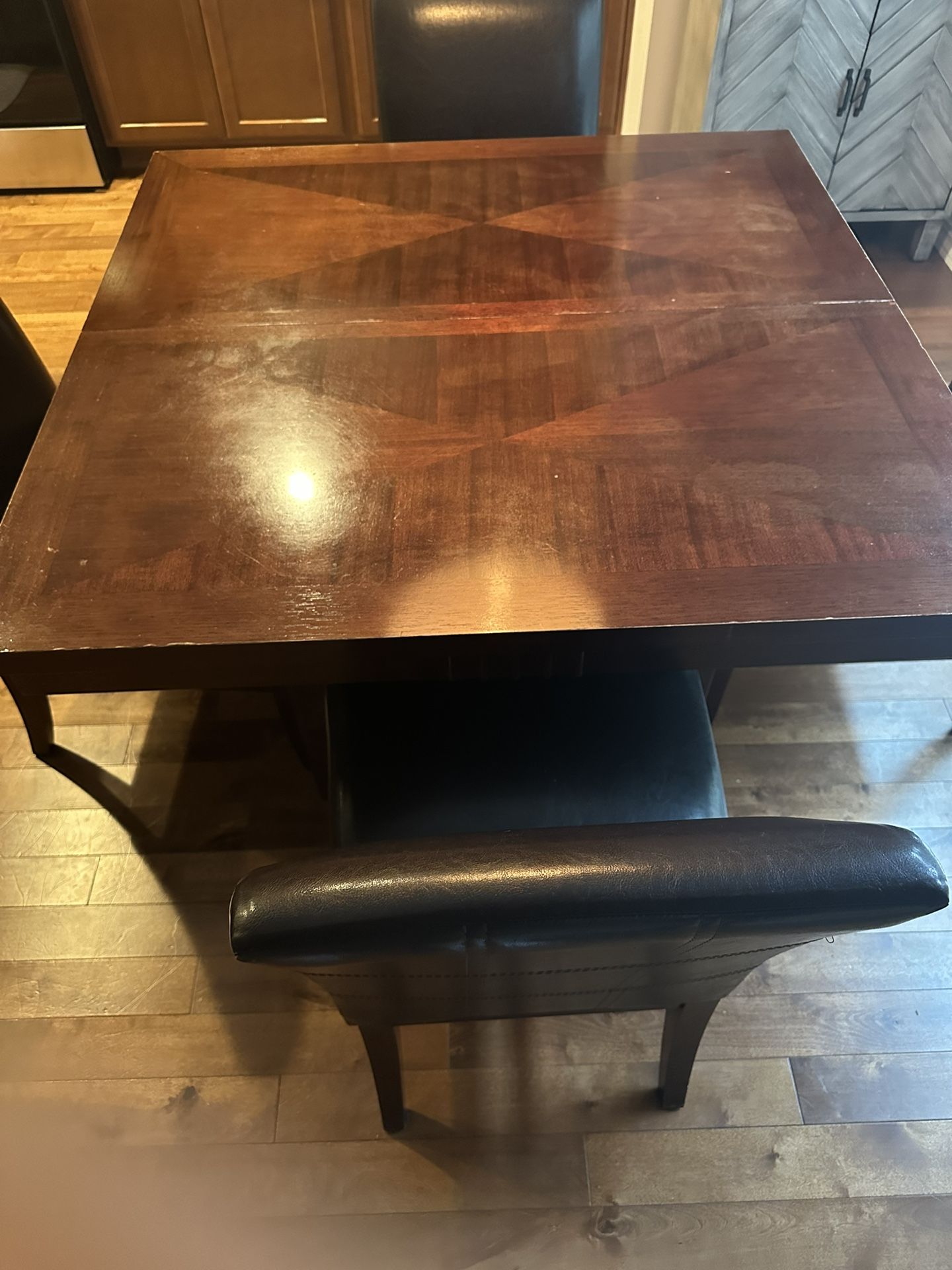 Dining Table And 4 Swivel Chairs