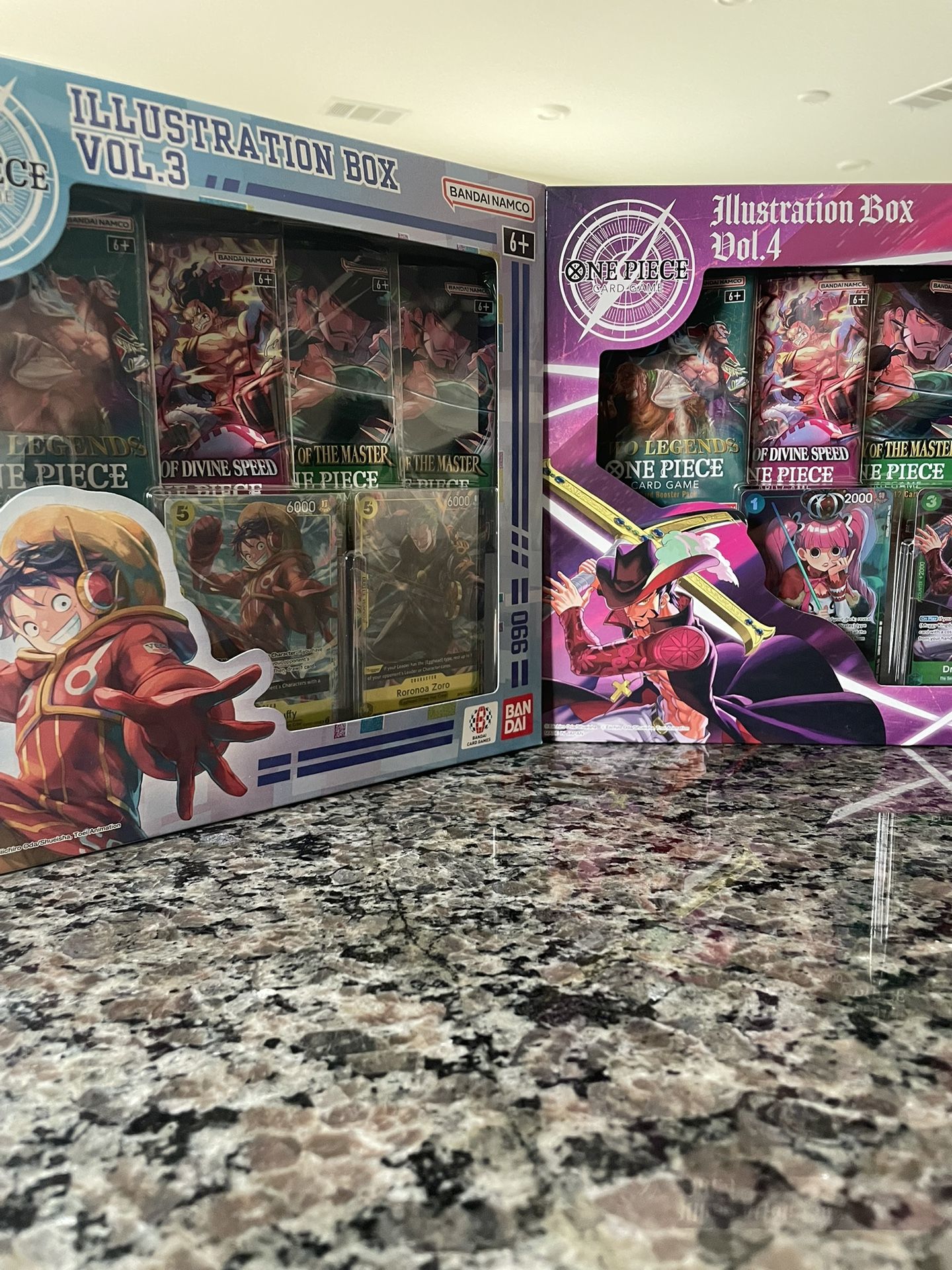 One Piece Vol 3 & 4 Illustration Boxes