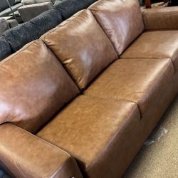 Real Leather Stylish Couch 