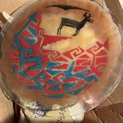 Decorative hand-painted glass
