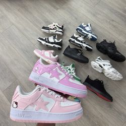 LV, Bape, Balenciaga, 