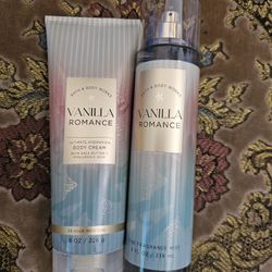 Bath And Body Works Vanilla Romance Set