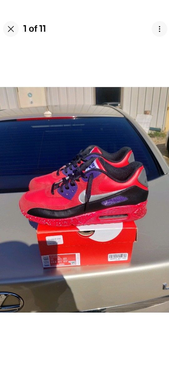$125 Local Pickup Nike Air Max 90 Made By You Toronto Raptors Edition Size 13 No Box No Trades Price Is Firm Extremely Rare