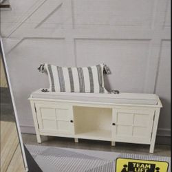 White bench brand New In Box 
