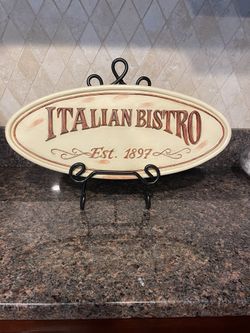 Kitchen Plaque w/easel 