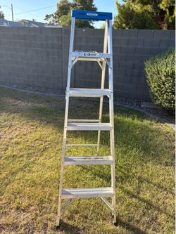 Werner 6’ Aluminum Step Ladder – 250 lb