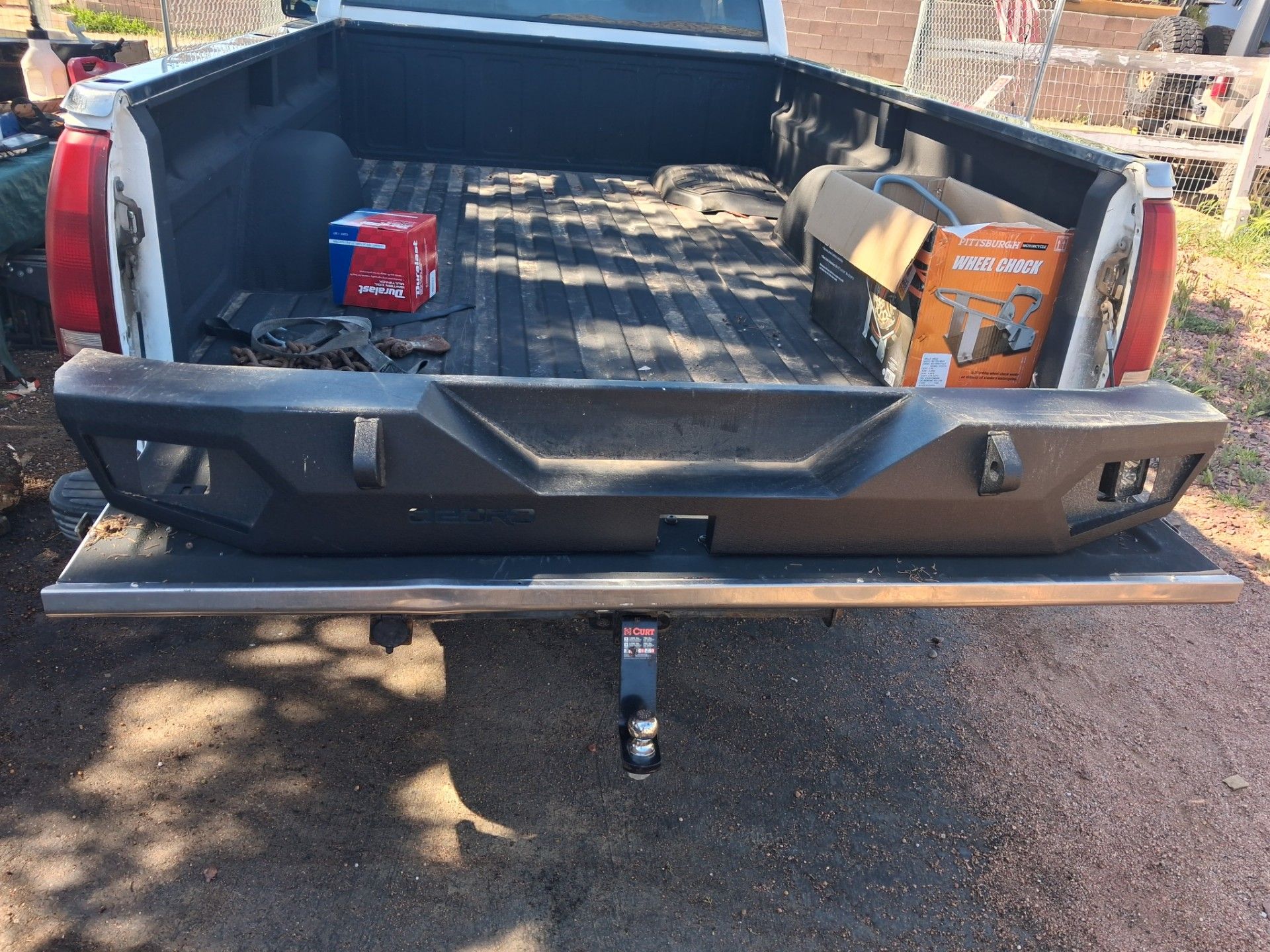 Oedro Jeep bumpers front and rear, rear is new..