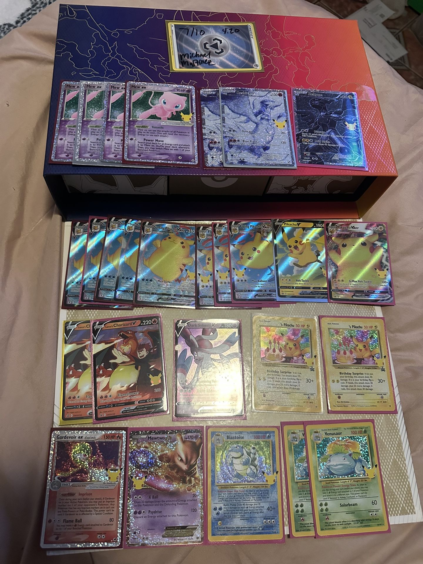 Vintage And Modern Pokemon Cards