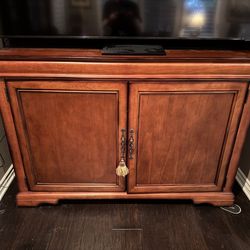 Hydrolic TV lift Cherry / Mahogany wood cabinet