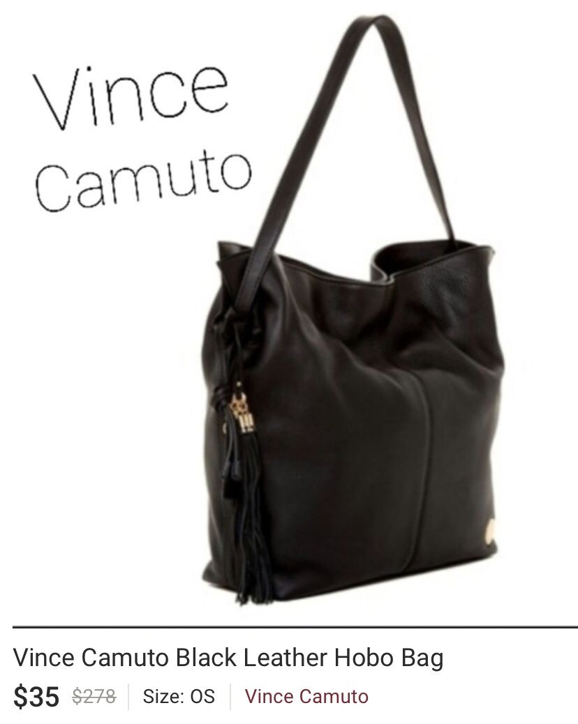 Vince Camuto Hobo Bag/ Black