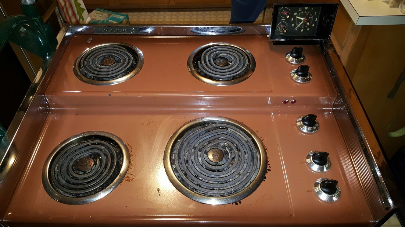 1960's electric stove and hood vent.. Westinghouse