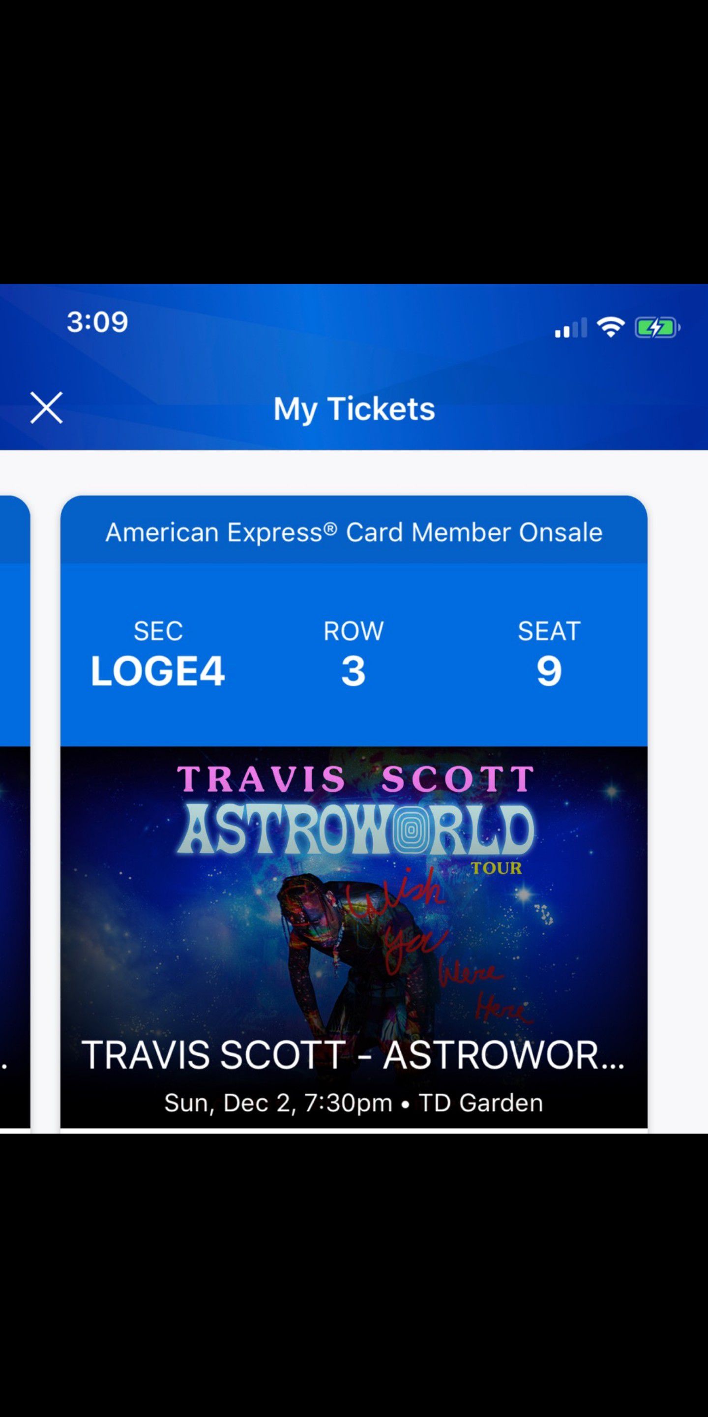 Ticket To Travis Scott Astroworld