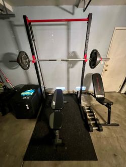 Garage gym setup