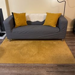 Couch and carpet
