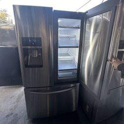 Silver Samsung French Door Stainless Steel Fridge + Extra Door