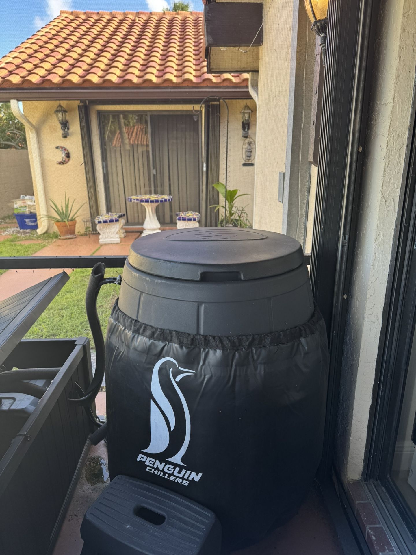Ice Bath Cold Plunge Set Up 