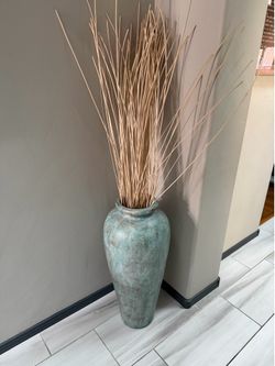 Large Decorative Floor Vase with Natural Branches / Sticks