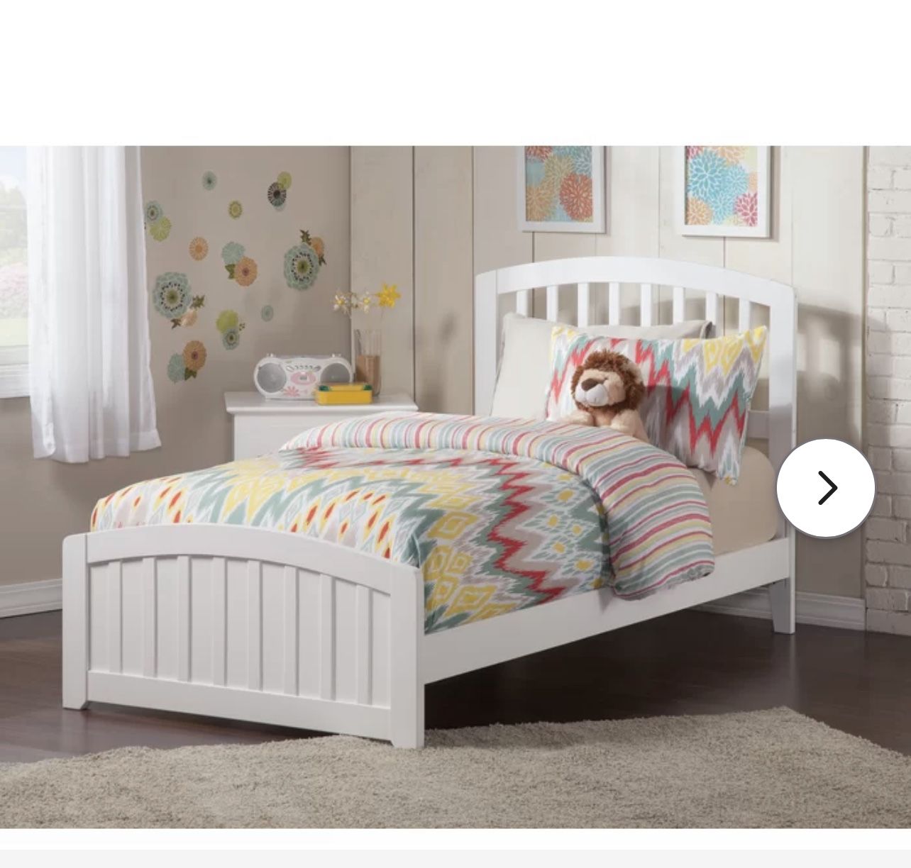 White Twin Size Bed