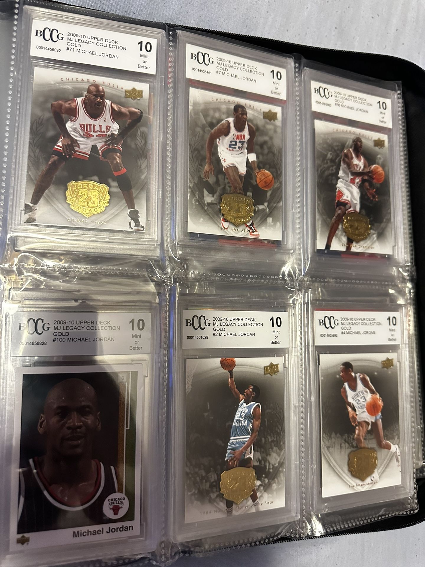 Michael Jordan’s Bccg Grade 10 Cards