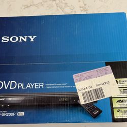 Sony DVD Player Model DVP-SR200p