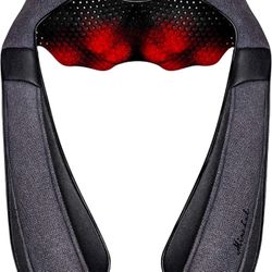 Back Massager, Shiatsu Neck Massager with Heat, Electric Shoulder Massager