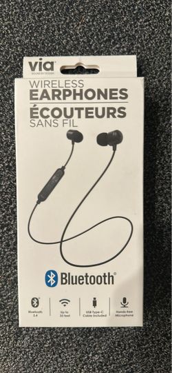 Via Wireless Bluetooth 5.4 Earphones - Brand New / Sealed