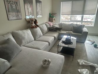 Large Modern U-Shaped Sectional Sofa – Like New – Originally $3,000