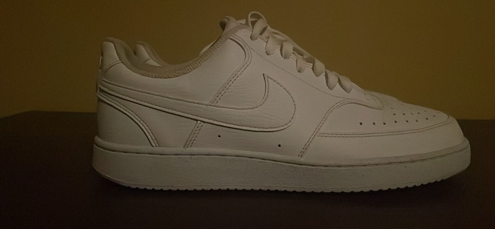 nike court visions low white size 10