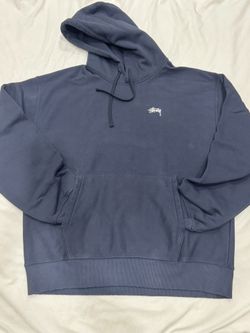 Navy Plain Stussy Hoodie