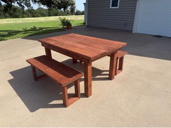 Farmhouse Dining Room Table w/bencb (6ft) ***New***