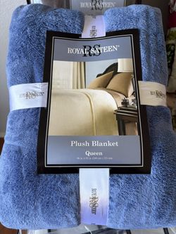 PLUSH BLANKET Blue Color