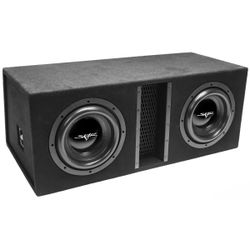 5000 Watt Dual 12 Inch Skar EVLs/Loaded Vented Box. With 2000 Watt Amp