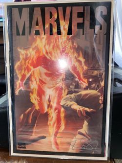 signed, first-printing copy of Marvels #1 (January 1994), published by Marvel Comics.Key  Good condition  Highlights Creators: Written by Kurt Busiek 