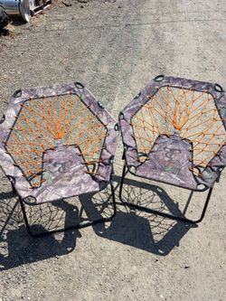 Two camping chairs