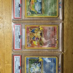Pokémon TCG 25th Anniversary Celebrations Trio PSA 10