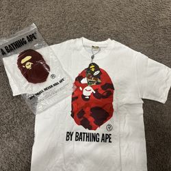 Red Camo Bape T-shirt