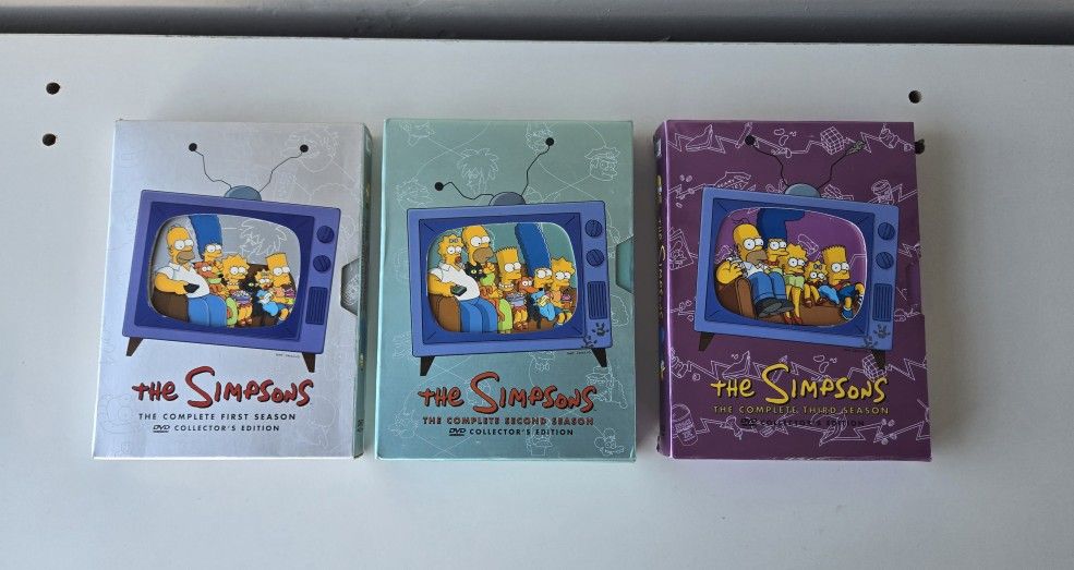 THE SIMPSONS DVD COLLECTOR'S EDITION SEASONS 1 2 AND 3