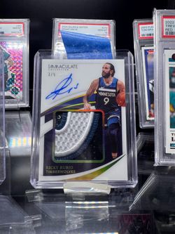 Ricky Rubio Immaculate Collection Auto Patch Card 3/5