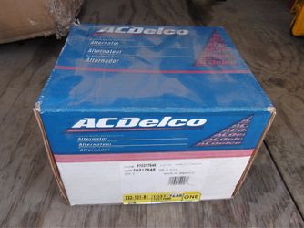 Brand new in the box AC Delco alternator 02–05 Ventura, Montana, silhouette
