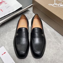 Christian Louboutin Men’s Leather Shoes With Box 2026 New