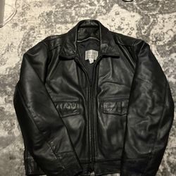 Leather motorcycle jacket 48L