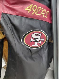 Jacket leather forty niners fans