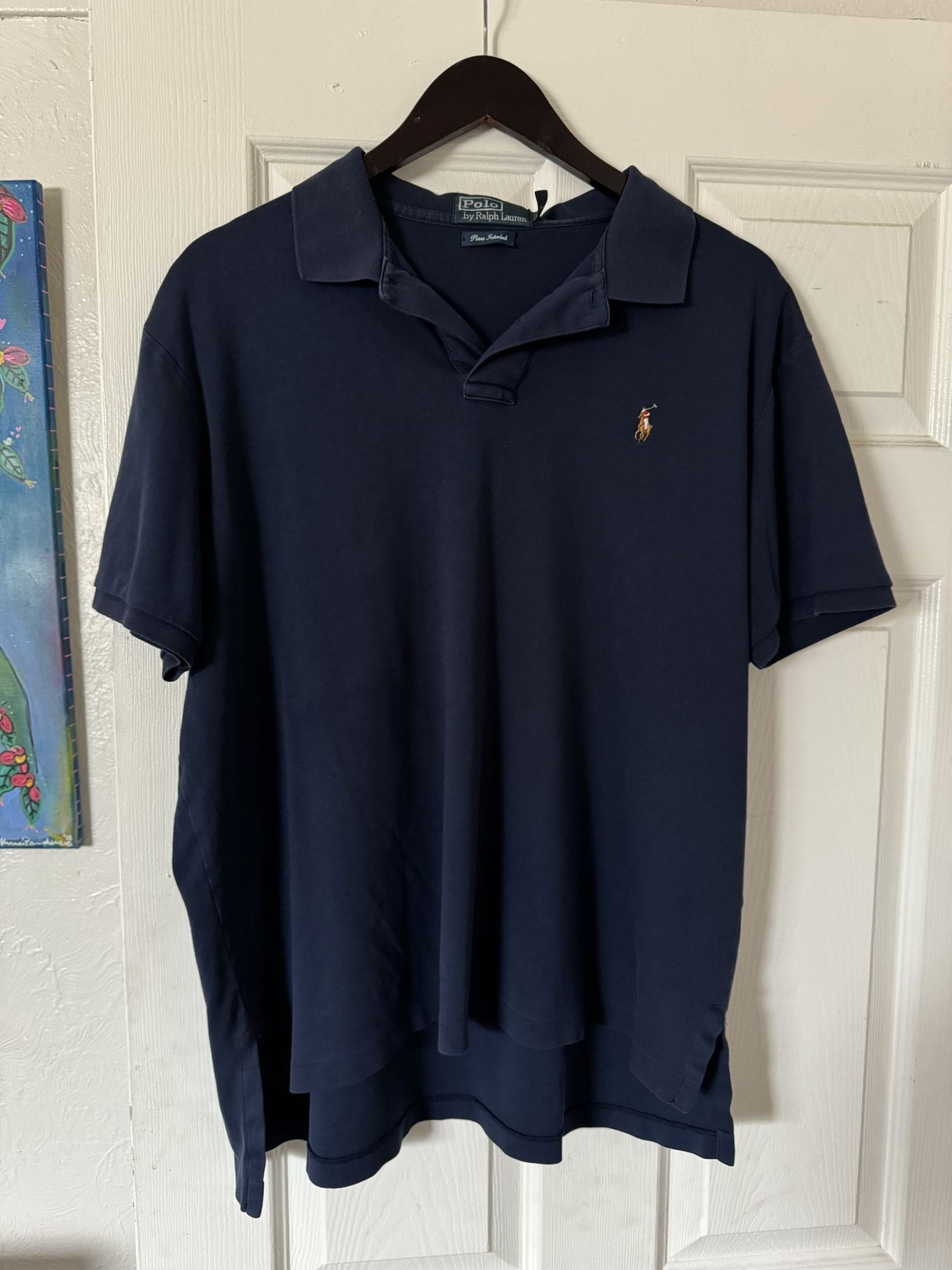 Men XL Navy Polo Ralph Lauren Shirt